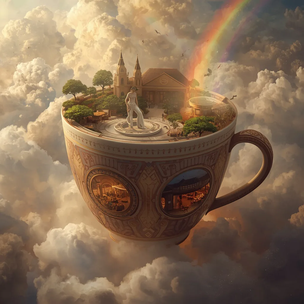 Giant Luxury Coffee Cup Civilization