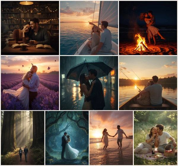 Top 10 Elegant Couple AI Prompts for Yacht Cruise Vacations