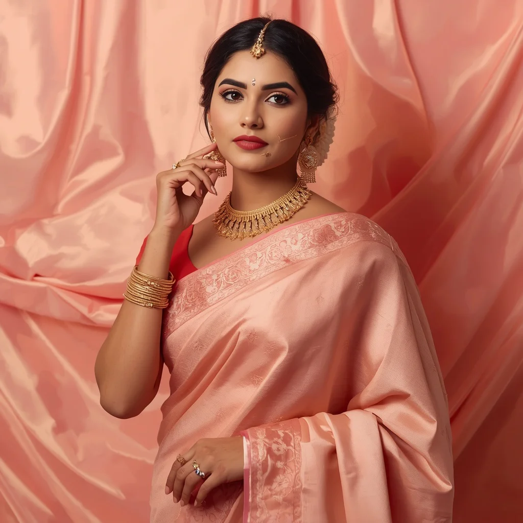 Festival Fancy Saree Social Luxe Glow Beauty | instagram trending prompt generator — AI image prompt