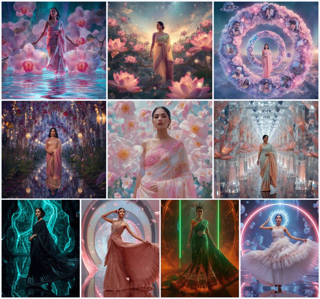 Traditional Bengali Dhakai Jamdani Saree AI Prompts for Fine Weaves | prompt for Gemini AI girl in saree 2026