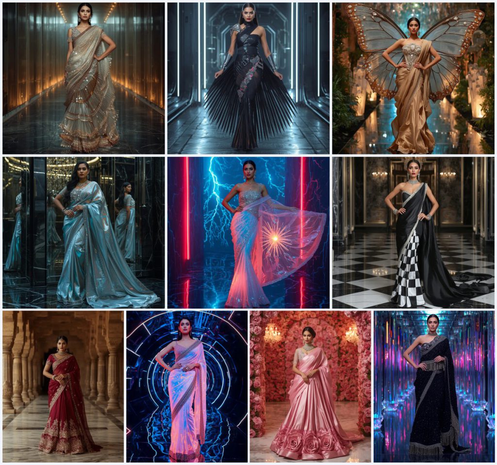 Traditional Ilkal Saree AI Prompts for Karnataka Handloom | New instagram trend prompt for girl saree look copy and paste